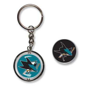 San Jose Sharks kulcstartó Spinner Key Ring