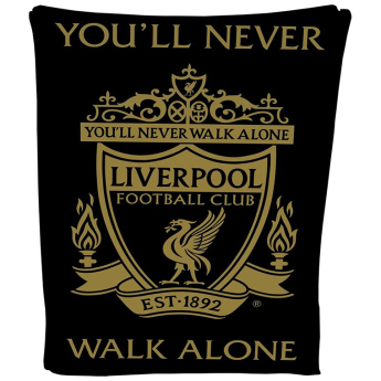 FC Liverpool gyapjú takaró Gold Black