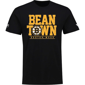 Boston Bruins férfi póló Hometown Hockey Bean Town black