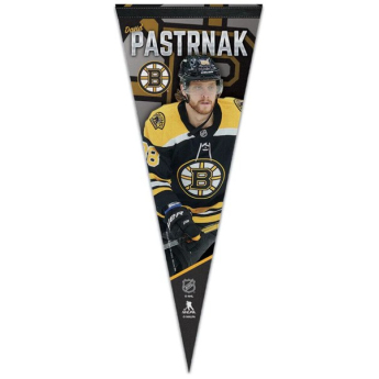 Boston Bruins zászló David Pastrnak Premium Pennant