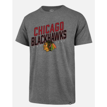 Chicago Blackhawks férfi póló 47 Established Club gray