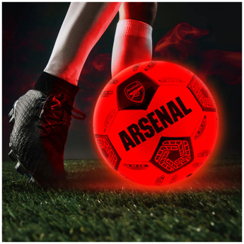 FC Arsenal futball labda LED Glow Football - size 5
