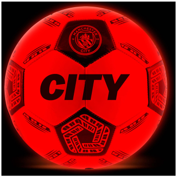 Manchester City futball labda LED Glow Football - size 5