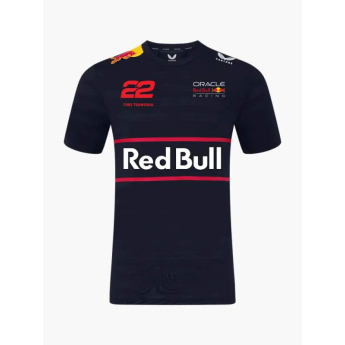Red Bull Racing férfi póló Yuki Tsunoda official Teamline Replica navy F1 Team 2025