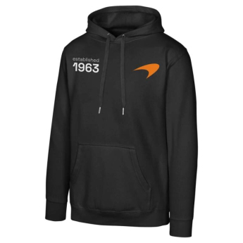 Mclaren Honda férfi kapucnis pulóver NE logo black F1 Team 2025