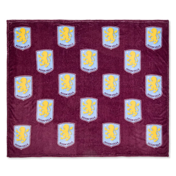 Aston Villa gyapjú takaró Multi Crest