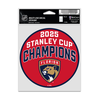 Florida Panthers matrica 2025 Stanley Cup Champions Fan Decal Set