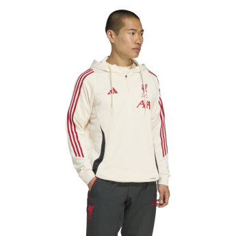 FC Liverpool férfi kapucnis pulóver Track beige