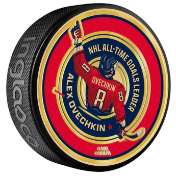 Washington Capitals korong Alex Ovechkin 895 Goals Lenticular Souvenir Hockey Gold Edition