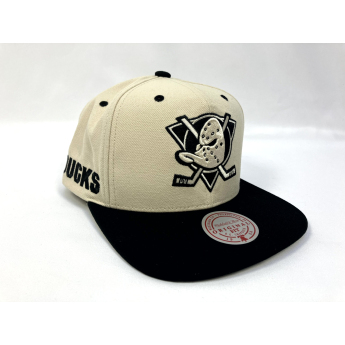 Anaheim Ducks baseball flat sapka Evergreen Cream Black Snapback Vntg