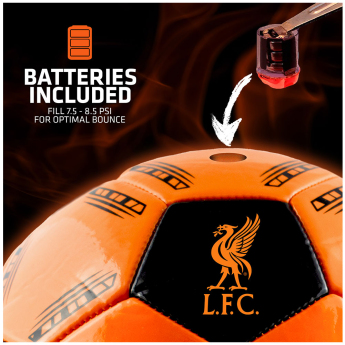 FC Liverpool futball labda LED Glow Football - size 5