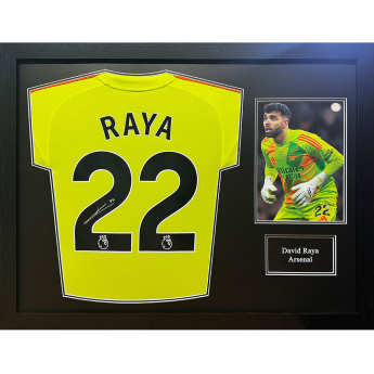 Legendák bekeretezett mez 2024-2025 Raya Signed Shirt (Framed)