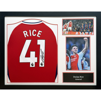 Legendák bekeretezett mez 2024-2025 Rice Signed Shirt (Framed)