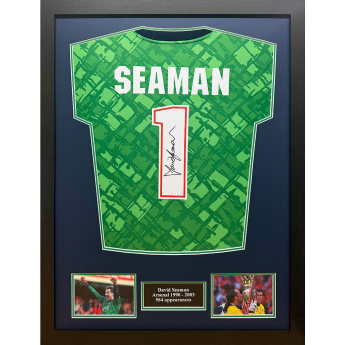 Legendák bekeretezett mez 1990-2003 Seaman Signed Shirt (Framed)