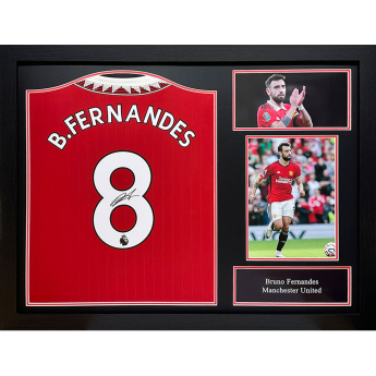 Legendák bekeretezett mez 2022-2023 Bruno Fernandes Shirts (Framed)