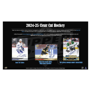 NHL dobozok NHL hokikártyák 2024-25 Upper Deck Clear Cut Hobby Box