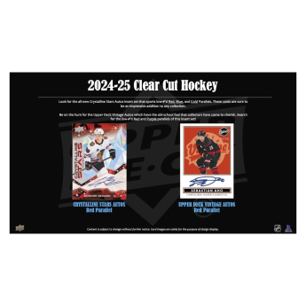 NHL dobozok NHL hokikártyák 2024-25 Upper Deck Clear Cut Hobby Box