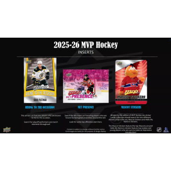 NHL dobozok NHL hokikártyák 2025-26 Upper Deck MVP Hockey Blaster Box