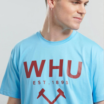 West Ham United férfi póló Graphic blue