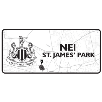 Newcastle United fali tábla Route To