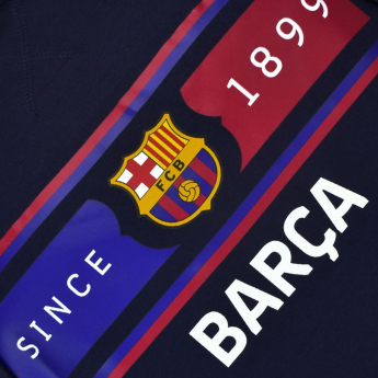 FC Barcelona férfi kapucnis pulóver Return navy