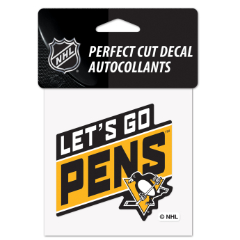 Pittsburgh Penguins matrica Perfect Cut Decal SLOGAN