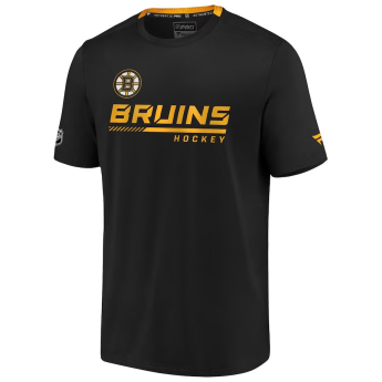Boston Bruins férfi póló Authentic Pro Locker Room Performance black