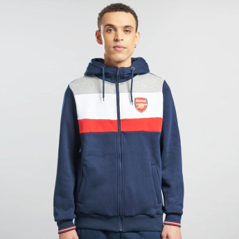 FC Arsenal férfi kapucnis pulóver Full Zip colour
