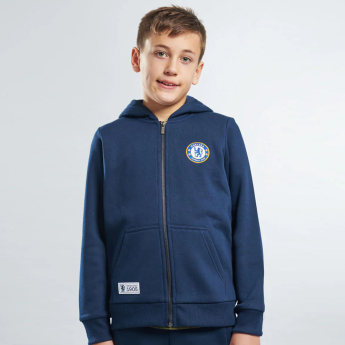 FC Chelsea gyerek kapucnis pulóver Full Zip navy