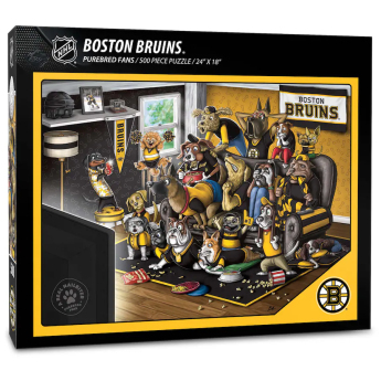Boston Bruins puzzle Purebred Fans Real Nailbiter 500-Piece