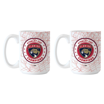 Florida Panthers bögre készlet 2025 Stanley Cup Champions Two-Pack 15oz. Wrap Sublimated