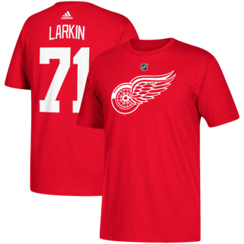 Detroit Red Wings férfi póló red #71 Dylan Larkin