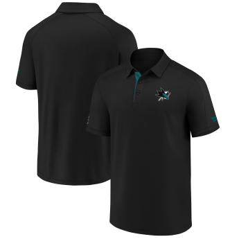 San Jose Sharks férfi póló Authentic Rinkside Performance black