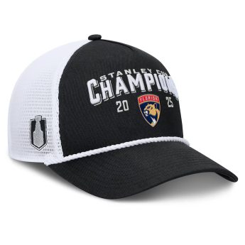 Florida Panthers baseball sapka 2025 Stanley Cup Champions A-Frame Roper Meshback Adjustable Black