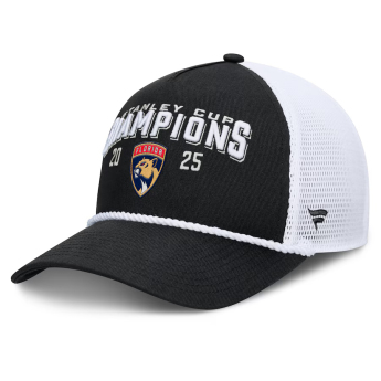 Florida Panthers baseball sapka 2025 Stanley Cup Champions A-Frame Roper Meshback Adjustable Black