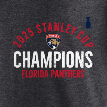 Florida Panthers férfi póló 2025 Stanley Cup Champions Rush Tri-Blend Heather Charcoal