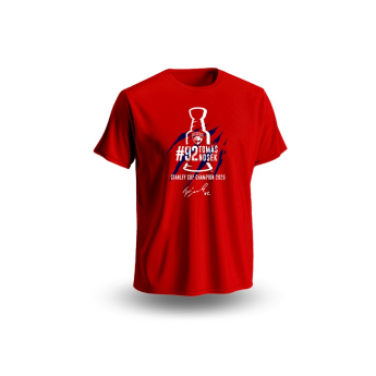 Florida Panthers gyerek póló Tomáš Nosek #92 Stanley Cup Champion 2025 Red