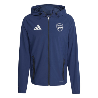 FC Arsenal férfi kapucnis kabát Vis Tech Travel indigo