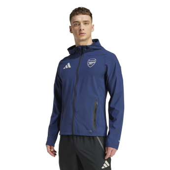 FC Arsenal férfi kapucnis kabát Vis Tech Travel indigo