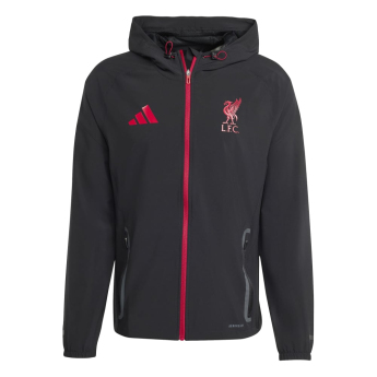 FC Liverpool férfi kapucnis kabát Vis Tech Travel black