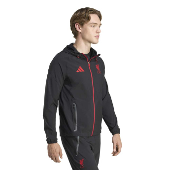 FC Liverpool férfi kapucnis kabát Vis Tech Travel black