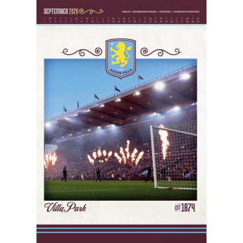 Aston Villa naptár Deluxe 2026