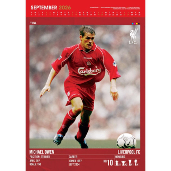FC Liverpool naptár Deluxe 2026