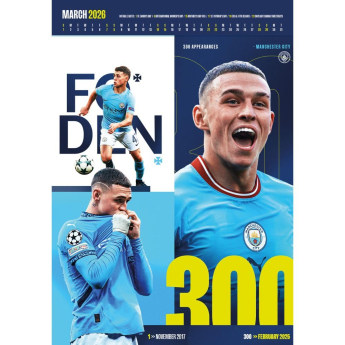 Manchester City naptár Deluxe 2026