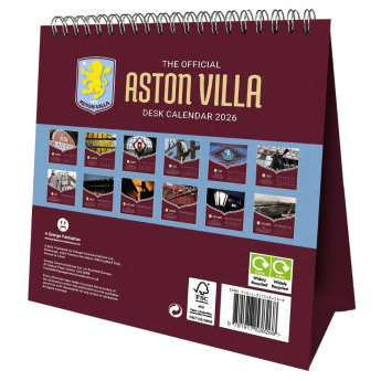 Aston Villa asztali naptár 2026