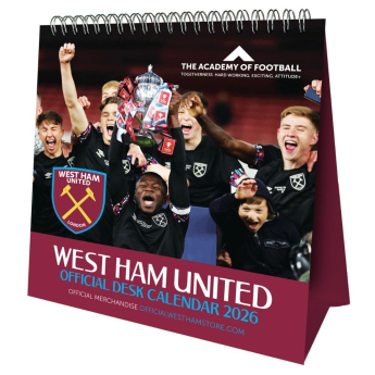 West Ham United asztali naptár 2026
