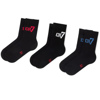 Cristiano Ronaldo gyerek zokni 3pack CR7 black