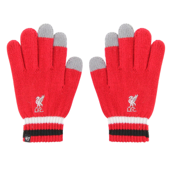 FC Liverpool férfi kesztyű Touchscreen red
