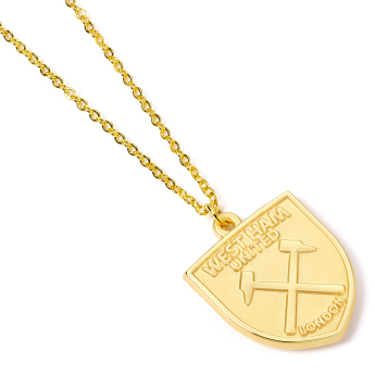 West Ham United nyakpánt Gold Finish Crest Necklace