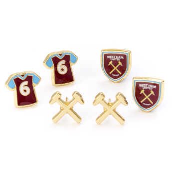 West Ham United fülbevaló szett three unique designs